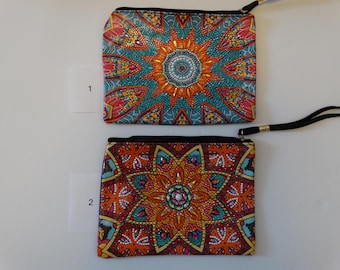 Rhinestone Mandala Clutch: Diamond Art Small Purse, Makeup Bag