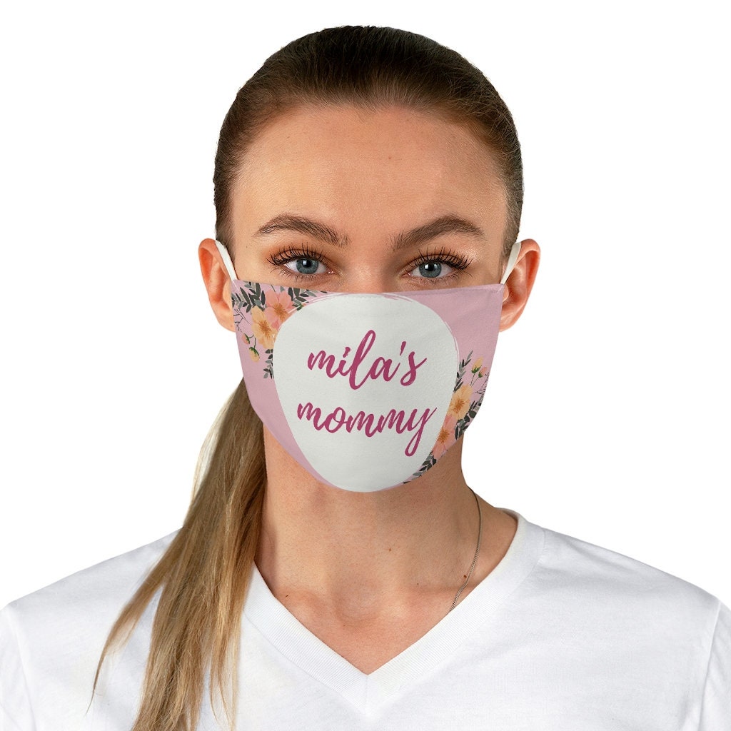 Personalized Baby Shower Mask Reusable Mommy Face Mask Baby Etsy UK