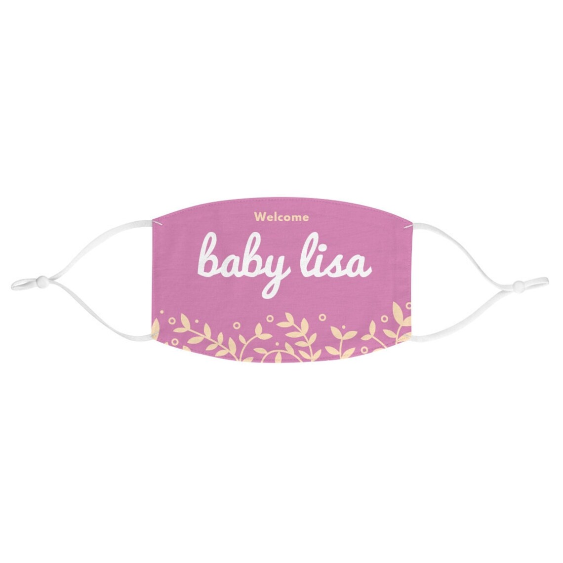 Baby shower face mask Personalized baby shower mask Custom Etsy