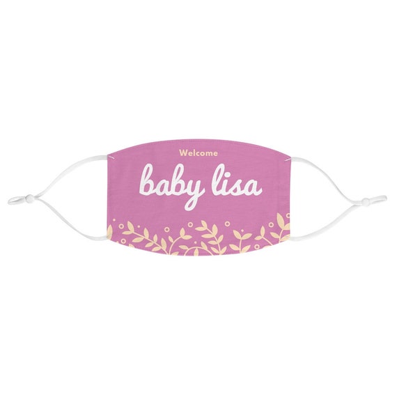 Baby shower face mask Personalized baby shower mask Custom Etsy