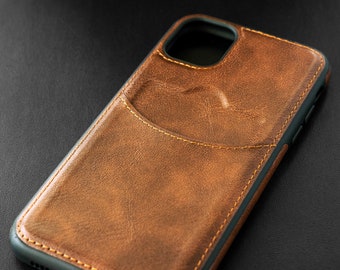 Vegan Leather Card Case for Apple iPhone 14/13/12/11/Pro/Pro Max/Mini/Plus - iPhone X/XR/XS/XS/Se/8/7 - Shockproof Luxury Phone Cover