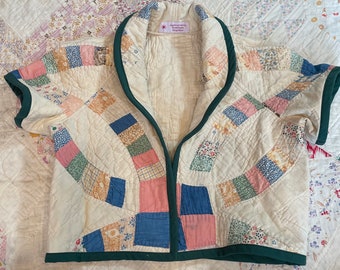 Handgefertigter Quilt Bolero- Ehering