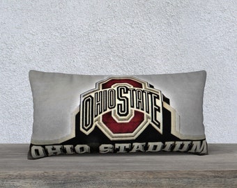 Scarlet Gray Scoreboard  Pillowcase