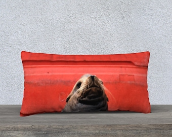 HeatherMonroeLang photo "Proud Sea Lion Moss Landing"  Pillowcase
