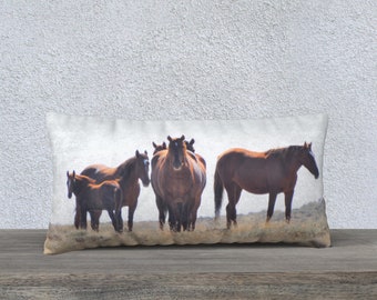 Wild Horses on Watch (Wyoming)  Pillowcase