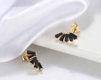 Wings Gold Stud Earrings, Black Wings Stud Earrings, Wings Earrings, Cute Wings Earrings, Wings Stud Earrings, Wings Jewelry Earrings