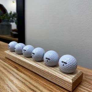 Handmade Golf Ball Display Rack: Gift for Golfers