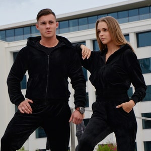 matching couple jogger set
