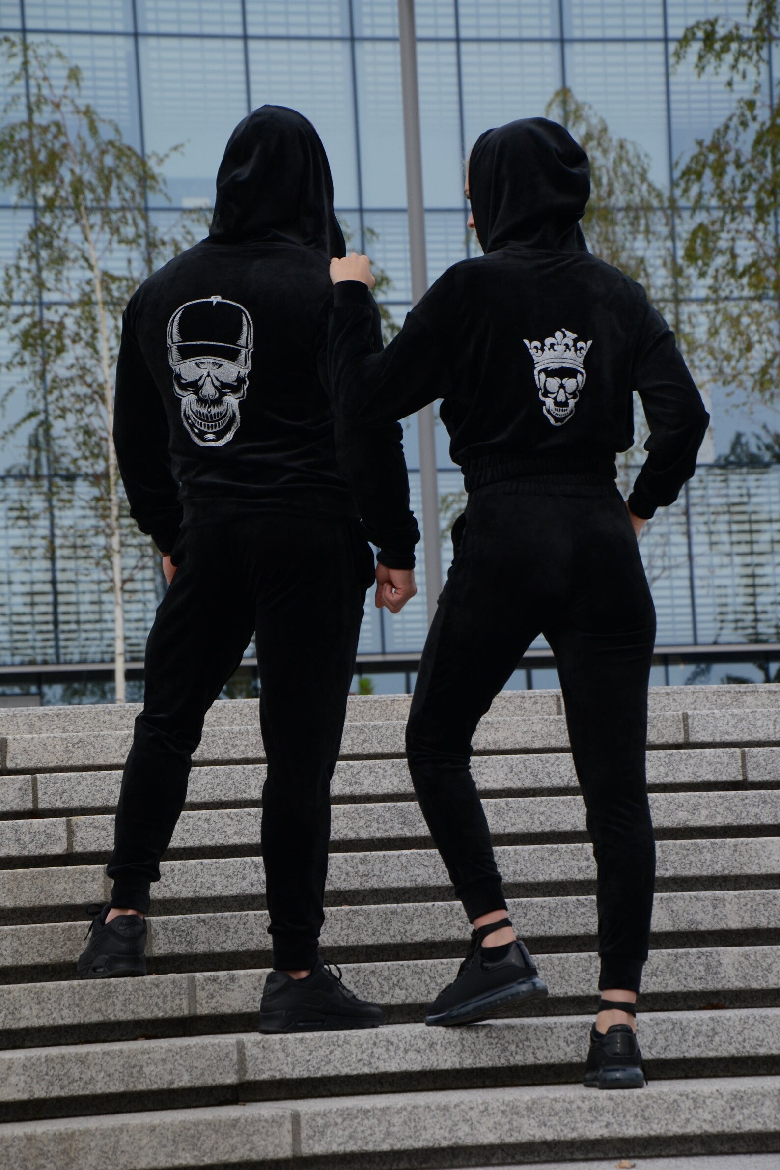 matching couple jogger set