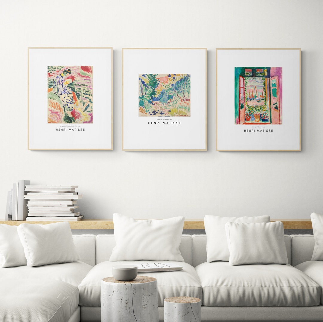 Henri Matisse Painting Set of 3 Exhibition Posters Gallery - Etsy