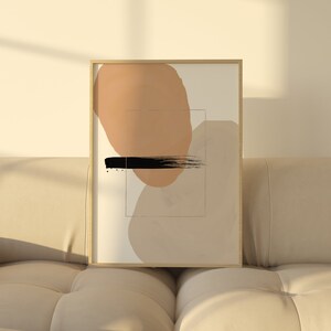 Abstract Neutral Art Modern Minimal Printable Wall Art  Neutral Print Abstract Painting Contemporary Print Abstract Art Scandinavian Print