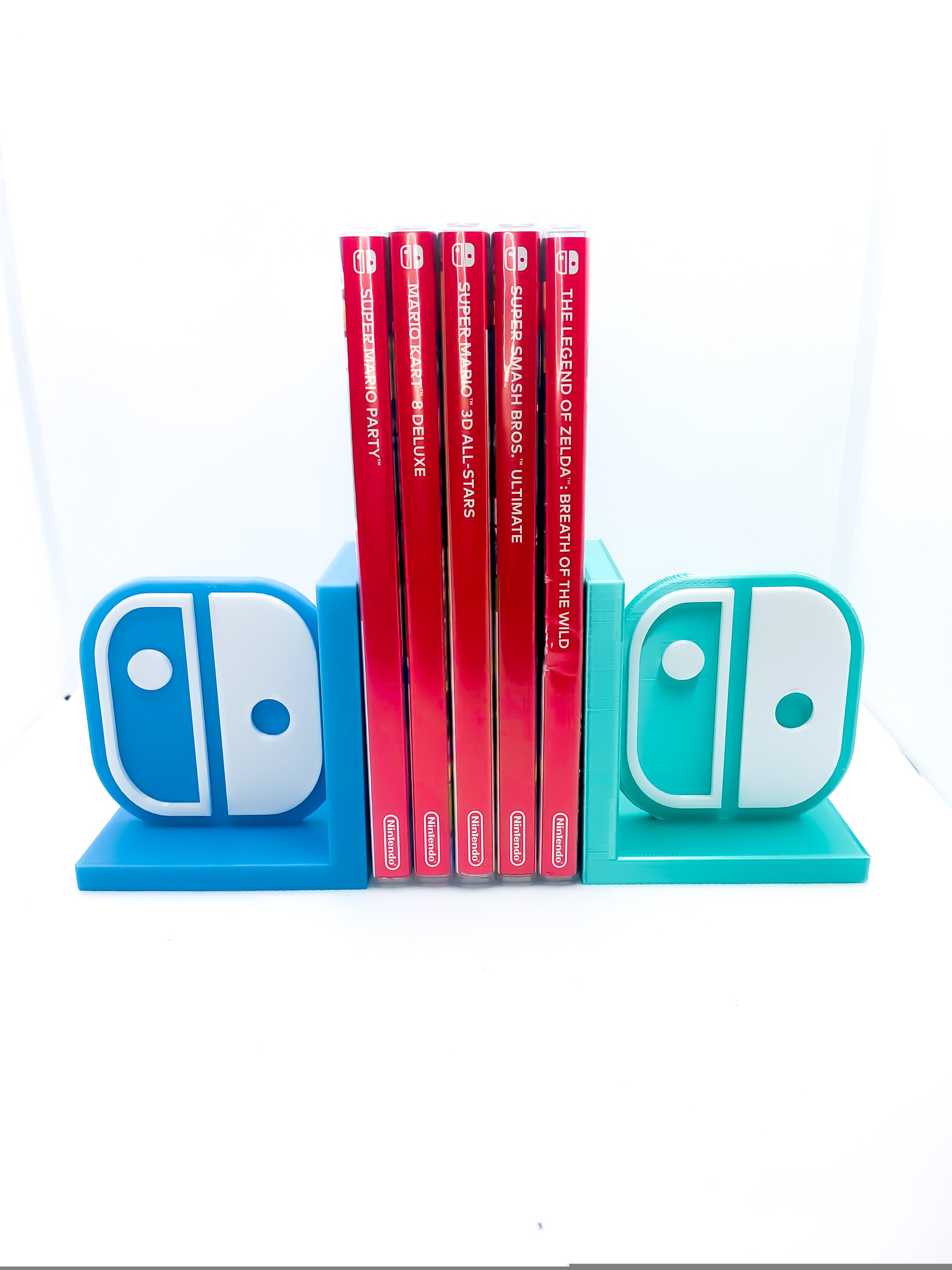 3D printed Nintendo Switch game case bookends set Etsy