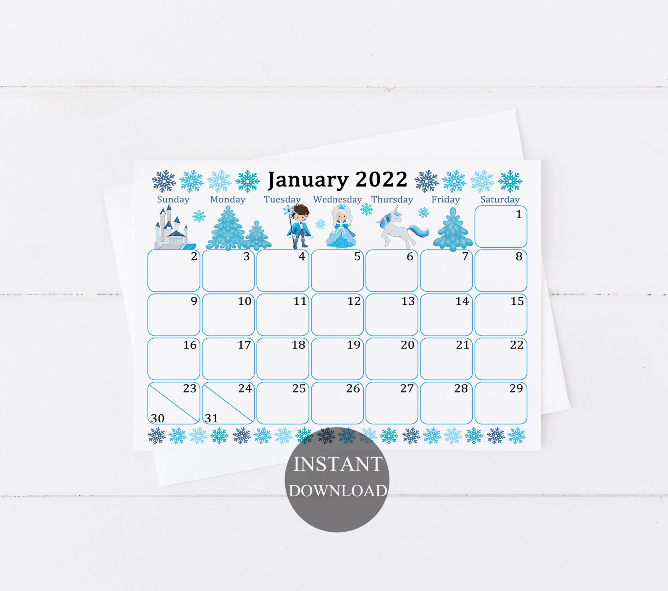 2022 Calendar Kids Calendar Printable Calendar 2022 Etsy Images