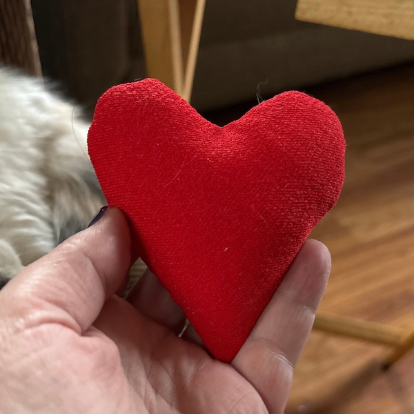 Heart catnip cat toy