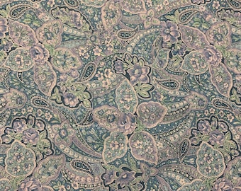 1/2 Yd vintage Floral Paisley Cotton Quilt Fabric par Peter Pan 868