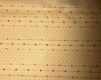 Tela estampada de reproducción de 1/2 yarda del siglo XIX, diseñada por Jo Morton para Andover Fabrics.