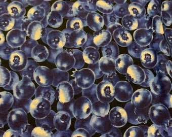 1/2 Yd Allover Blueberry  Print  By HI-Fashion Cotton Quilt Fabric 1606