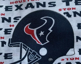 NFL Houston Texans Cotton Fabric Swatch 14”x9”