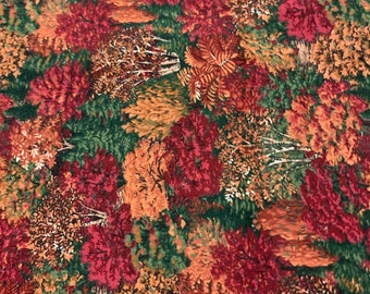 17” Vintage Allover Trees Landscape Cotton Fabric by Kessler for Concord Fabrics 927