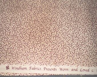 Reproducción de tela de algodón desgastada y amada del siglo XIX de 1/2 yarda, de Jeanne Horton para Windham Fabrics