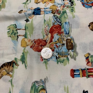 1/2 Yd vintage vintage Kids Retro Kids par Alexander Henry Cotton Fabric 2766 image 7