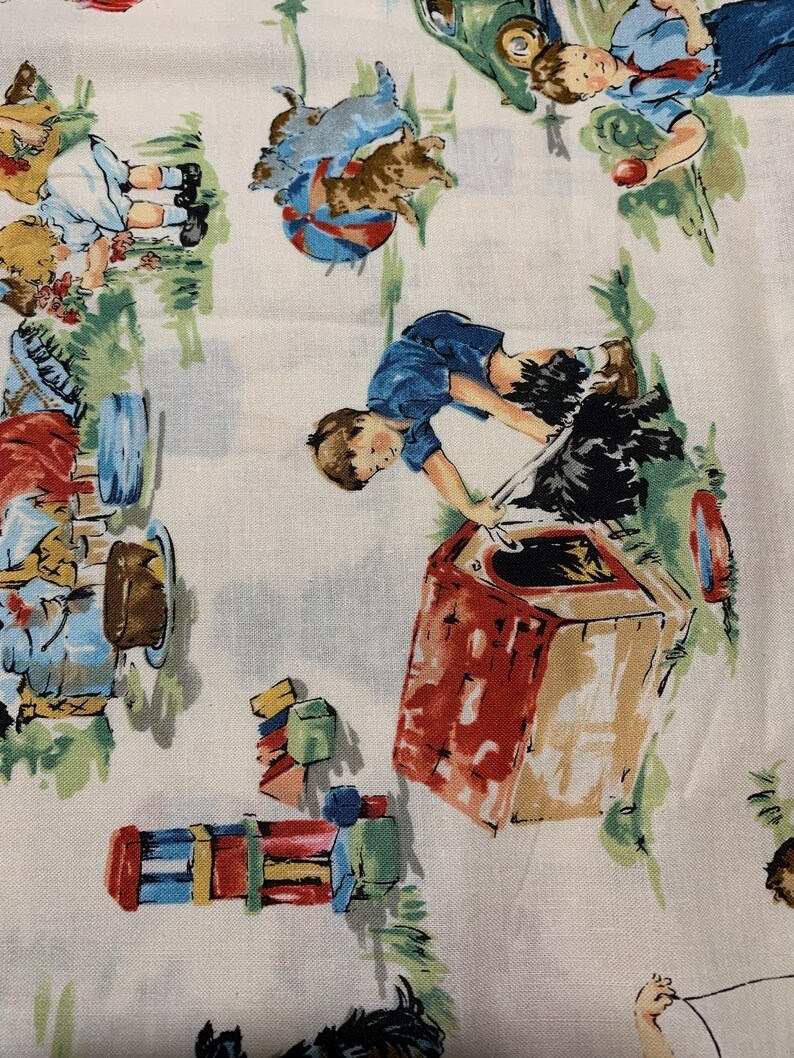 1/2 Yd vintage vintage Kids Retro Kids par Alexander Henry Cotton Fabric 2766 image 5