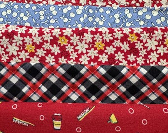 Small Fat Quarter 30’s Reproduction Print Cotton Fabric