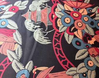 1/2 Yd 2006 “Nakahara Garden” Print by Alexander Henry Cotton Fabric