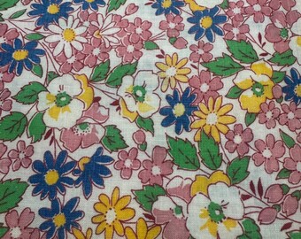 Tela de algodón con estampado de reproducción de los años 30 Fat Quarter