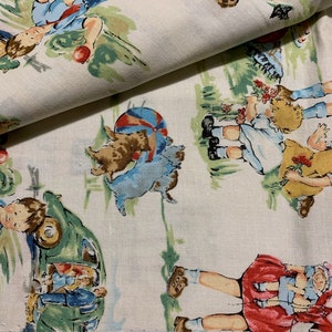 1/2 Yd vintage vintage Kids Retro Kids par Alexander Henry Cotton Fabric 2766 image 8