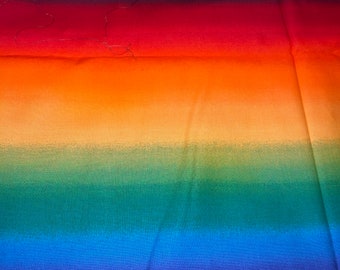 Fat Quarter Jungle Songs Rainbow Accent Fabric by Laurel Burch  Cotton Fabric 148