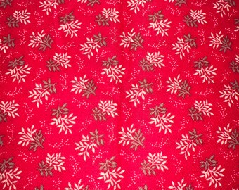 1/2 Yd Vintage  Floral  Calico Cotton Fabric by VIP Cranston 2222