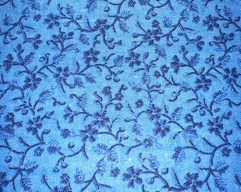 1/2 Yd Vintage Allover Pequeño Floral Calico Algodón Tela 2223