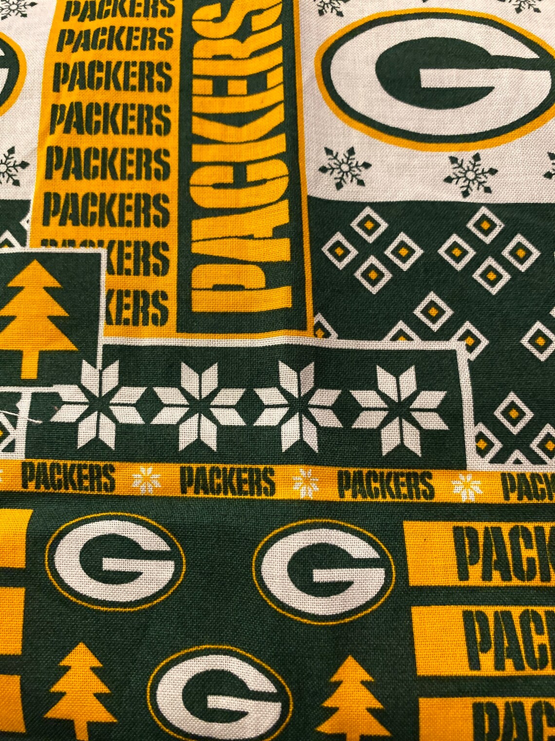 NFL Green Bay Packers Fabric Swatch 14x9 Etsy
