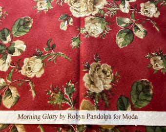 1/2 yd “Morning Glory” Floral Print by Robyn Pandolph cotton fabric for Moda