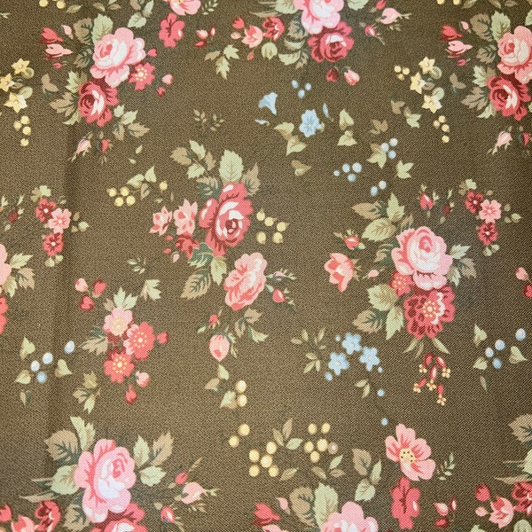 17” Sentimental Journey” by Robyn Pandolph Floral Print cotton fabric for SSI 2076