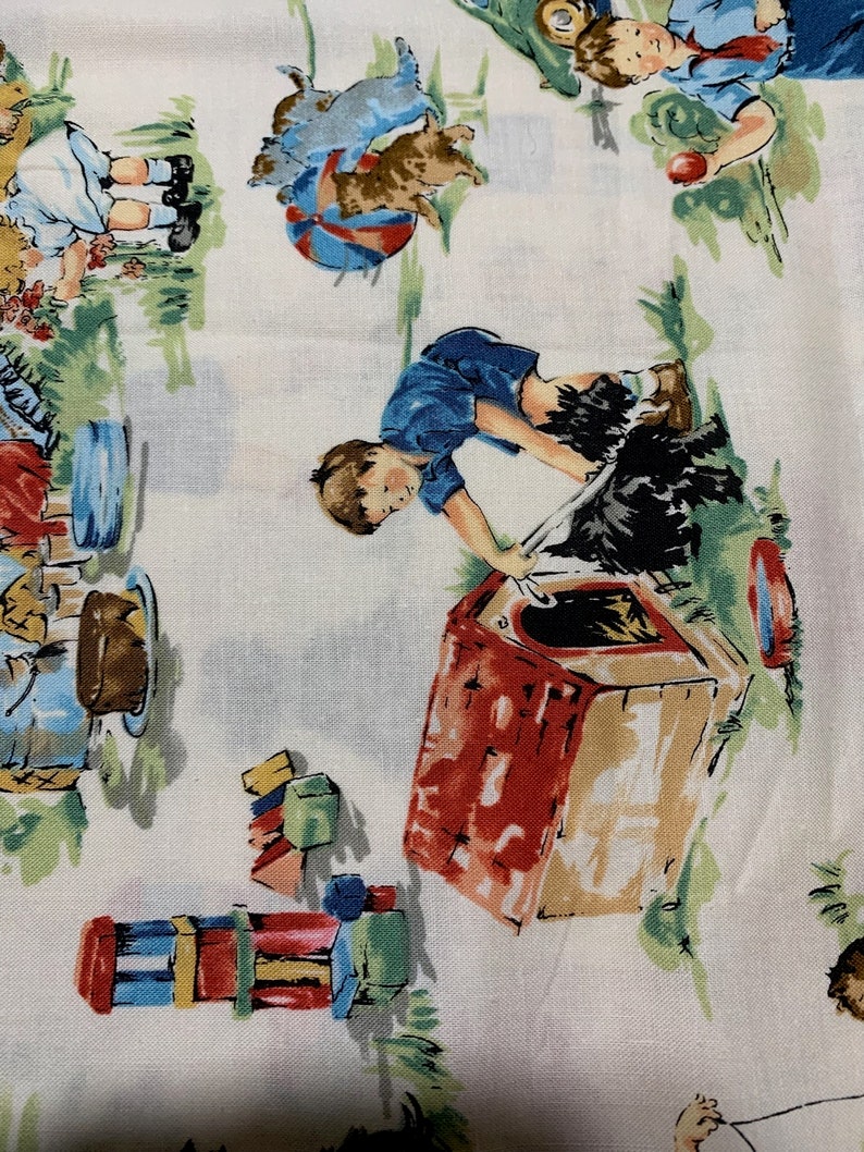 1/2 Yd vintage vintage Kids Retro Kids par Alexander Henry Cotton Fabric 2766 image 4