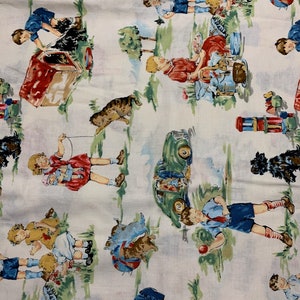 1/2 Yd vintage vintage Kids Retro Kids par Alexander Henry Cotton Fabric 2766 image 1