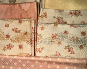 Fat Quarter  “Secret Garden ”  Prints Cotton Fabric by Robyn Pandolph for Moda A