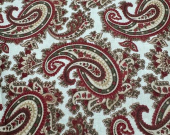 1/2 Yd  “Hollywood & Vines ” Paisley Print Cotton Fabric by 3 Sisters for Moda
