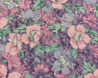 1/2 Yd Vintage Floral Cotton Fabric by Peter Pan Fabrics