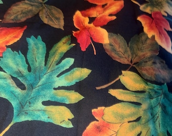 1/2 Yd  Vintage Autumn Leaves Print by  Alexander Henry Cotton Fabric