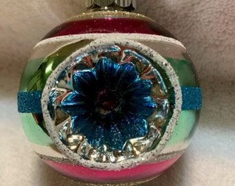 Shiny Brite By Radko Indent Reflector Christmas Tree Ornament G