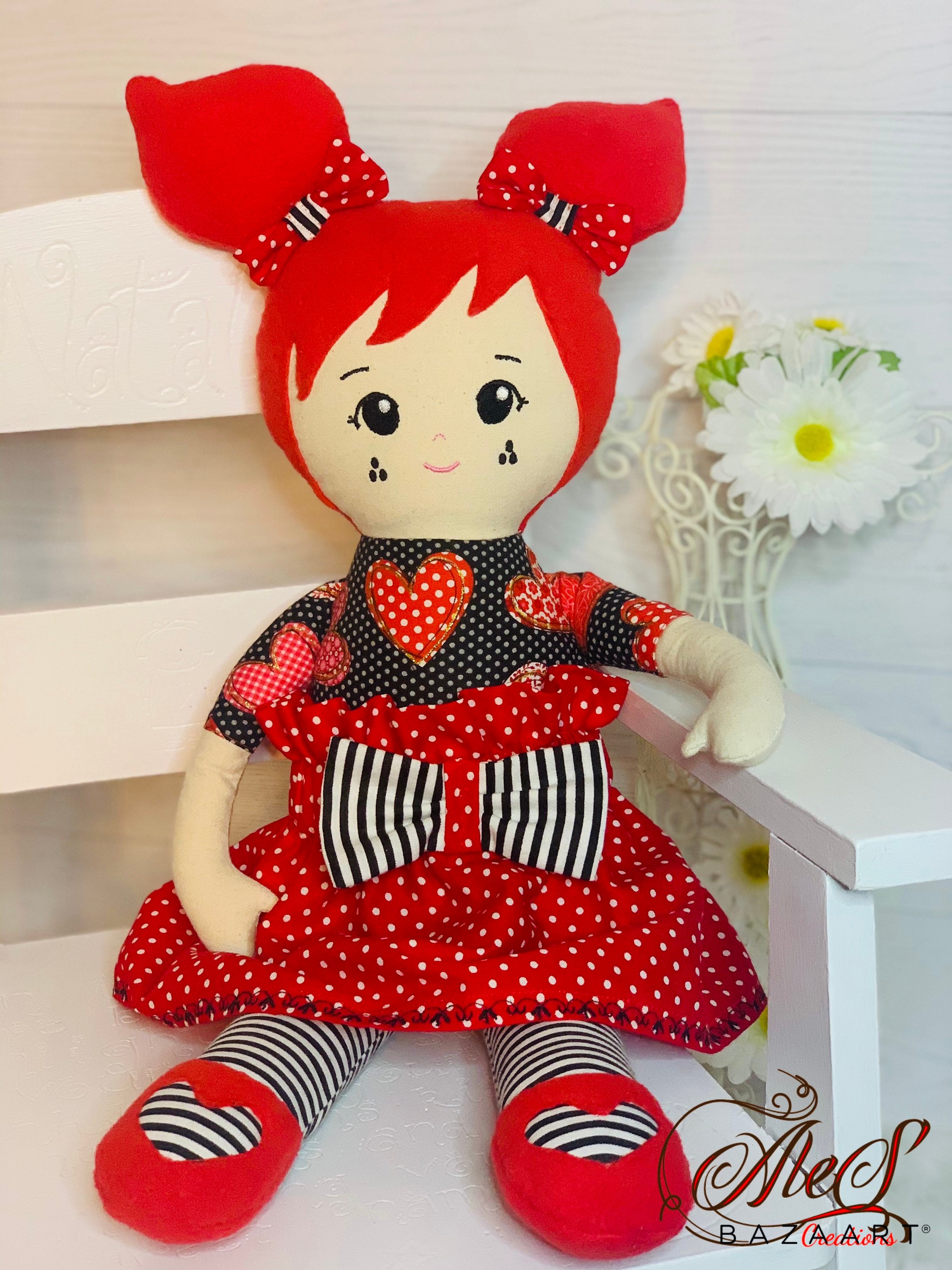 Birthday girl gift/custom doll/handmade doll/doll/soft Etsy