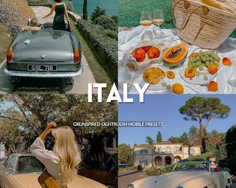 3 Italy Lightroom Presets | Italian Summer Filters | Fujifilm Preset | Toasty Soft Filter. Desktop & Mobile.