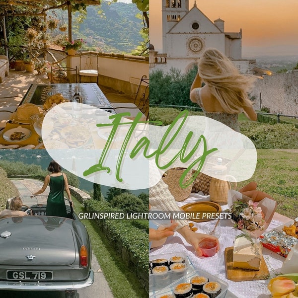 Italy Lightroom Mobile Preset. Italy summer vibes preset filter. Blogger, Instagram, Tumblr, Photography & Vsco. One dng mobile preset.