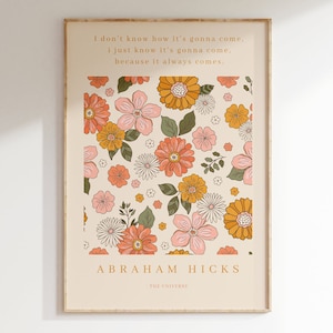 abraham hicks printable wall art | Law of attraction download | | universe poster | abraham hicks quote | esther hicks print