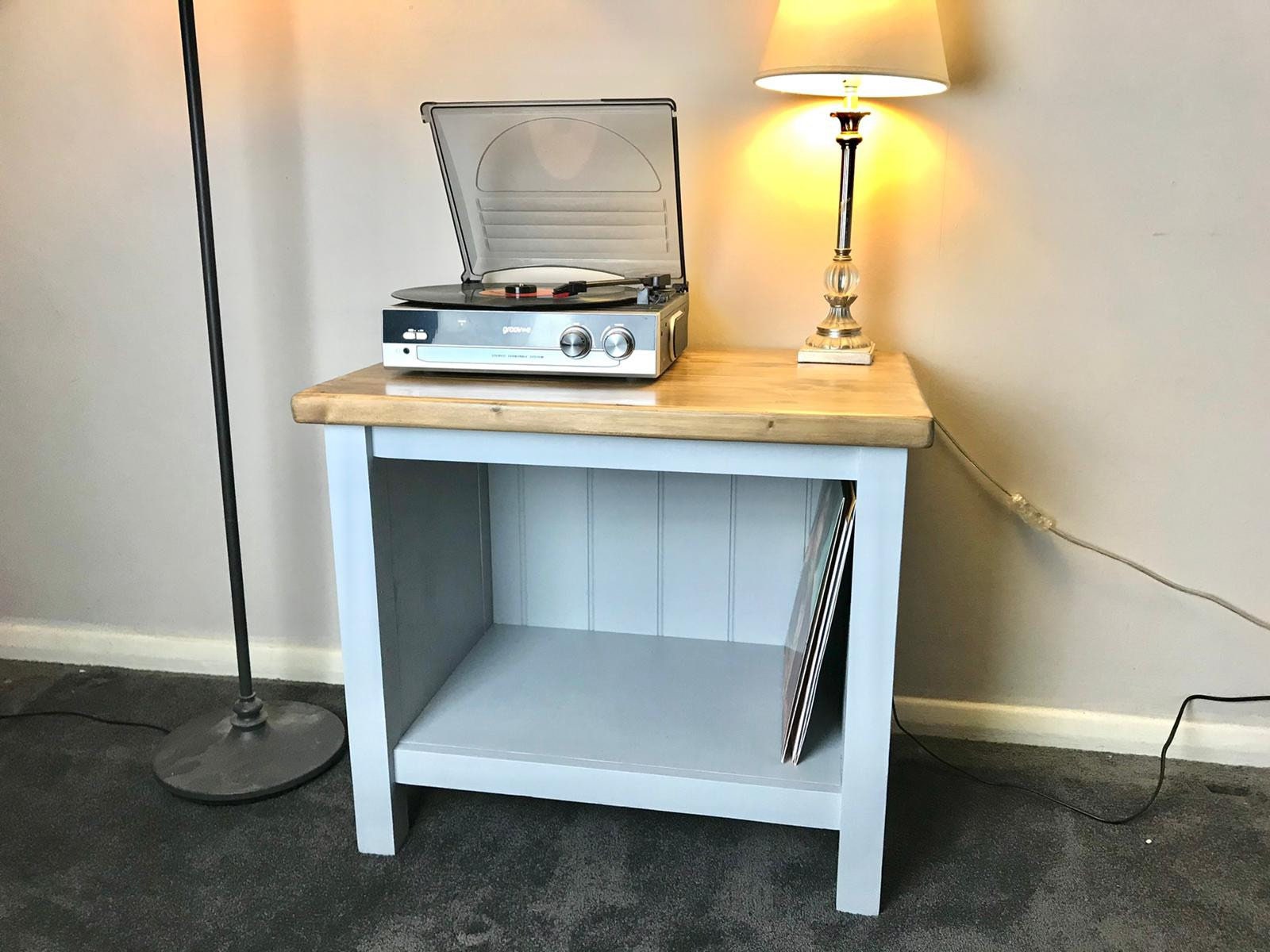 Record Player Stand / Low Turntable Stand / Vinyl Record Shelf Etsy UK