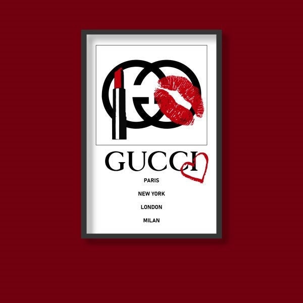 Gucci Script Logo Decal Sticker
