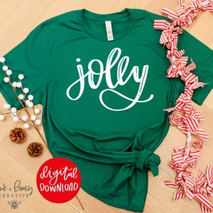 Jolly SVG, Jolly Clipart, Jolly PNG Sublimation, Christmas SVG